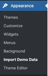 OCDI settings page location